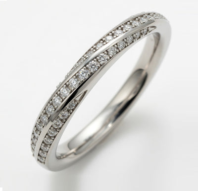 Grain-Set Half Eternity Ring, 0.25ct total (HET18388)