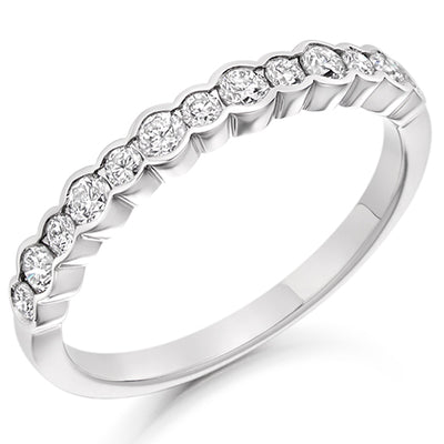 Rubover Half Eternity Ring, 0.5ct total (HET1849)