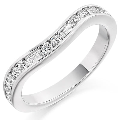 Shaped Channel-Set Half Eternity Ring, 0.5ct total (HET1919)