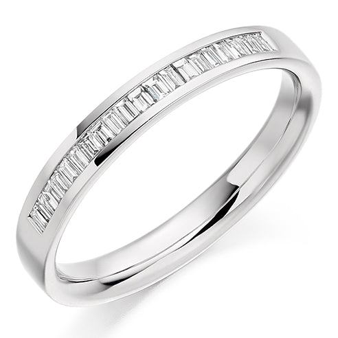 Channel-Set Half Eternity Ring, 0.2ct total (HET1990)