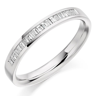 Channel-Set Half Eternity Ring, 0.2ct total (HET1990)