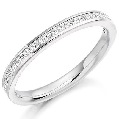 Channel-Set Half Eternity Ring, 0.3ct total