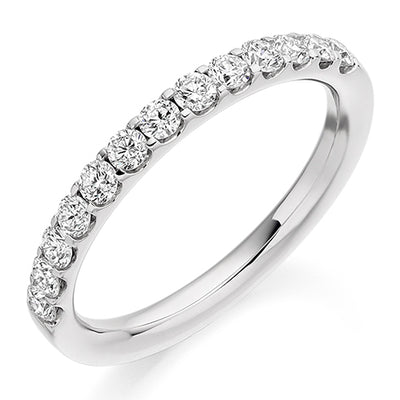 Micro-Claw Half Eternity Ring, 0.5ct total (HET2004)