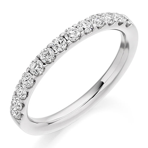 Micro-Claw Half Eternity Ring, 0.5ct total (HET2004)