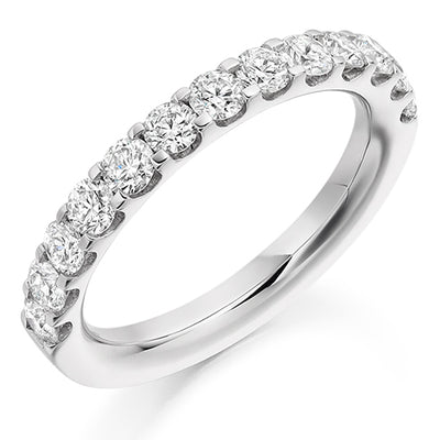 Micro-Claw Half Eternity Ring, 1.0ct total (HET2057)