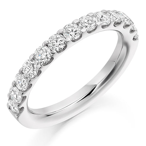 Micro-Claw Half Eternity Ring, 1.0ct total (HET2057)