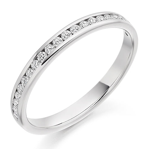 Channel-Set Half Eternity Ring, 0.25ct total (HET2088)