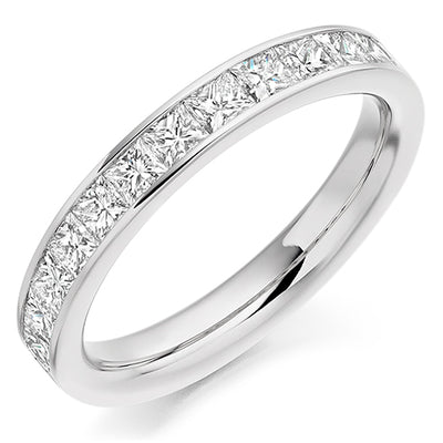 Channel-Set Half Eternity Ring, 1.0ct total (HET2107)
