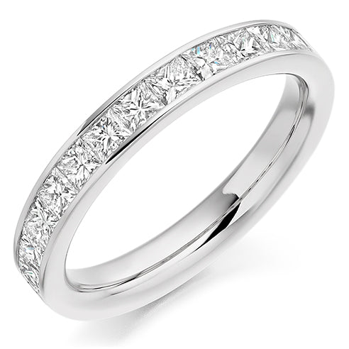 Channel-Set Half Eternity Ring, 1.0ct total (HET2107)