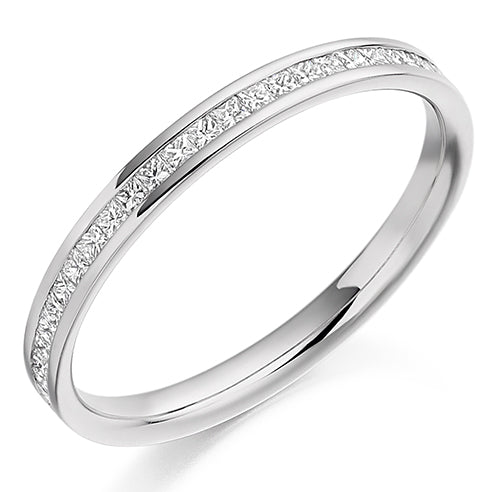 Channel-Set Half Eternity Ring, 0.25ct total (HET2109)