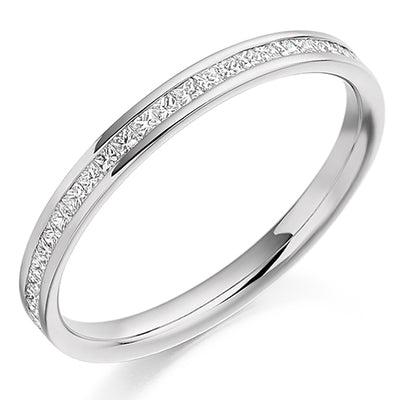 Channel-Set Half Eternity Ring, 0.25ct total (HET2109)