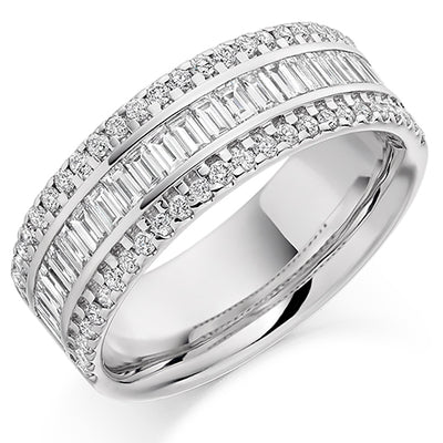 Channel-Set Half Eternity Ring, 1.25ct total (HET2178)