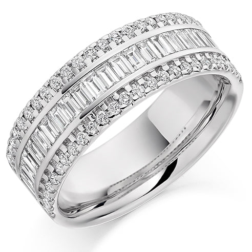Channel-Set Half Eternity Ring, 1.25ct total (HET2178)