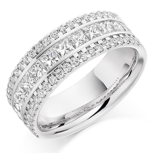 Channel-Set Half Eternity Ring, 1.8ct total (HET2179)