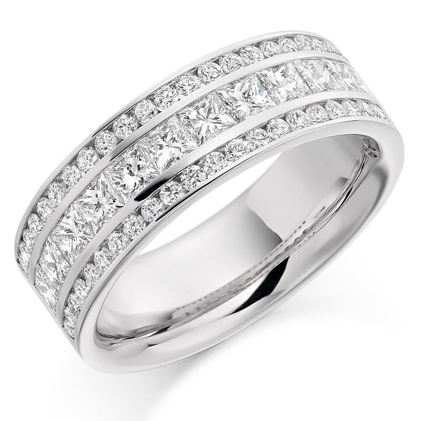 Right Hand Ring-Set Half Eternity Ring, 1.80ct total (HET2182)