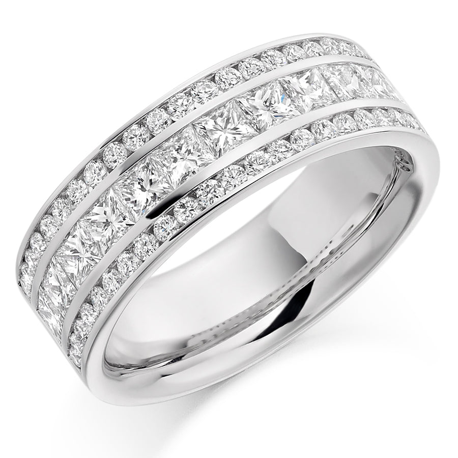 Right Hand Ring-Set Half Eternity Ring, 1.80ct total (HET2182)