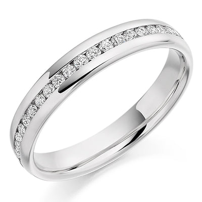 Channel-Set Half Eternity Ring, 0.25ct total (HET2199)