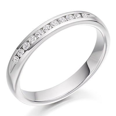 Channel-Set Half Eternity Ring, 0.15ct total (HET2265)