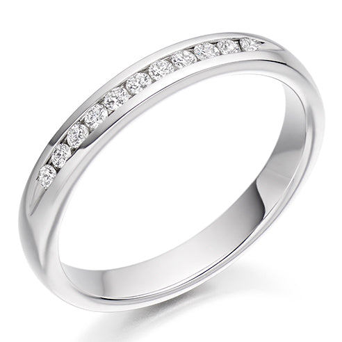 Channel-Set Half Eternity Ring, 0.15ct total (HET2265)