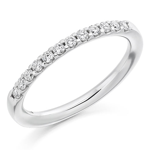 Micro-Claw Half Eternity Ring, 0.25ct total (HET2312)