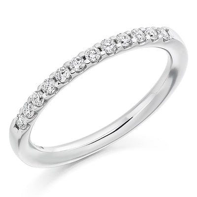 Micro-Claw Half Eternity Ring, 0.25ct total (HET2312)