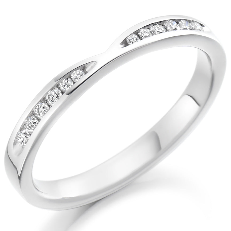 Channel-Set Half Eternity Ring, 0.25ct total (HET2391)