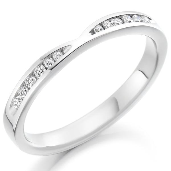 Channel-Set Half Eternity Ring, 0.25ct total (HET2391)