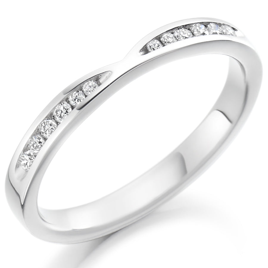 Channel-Set Half Eternity Ring, 0.25ct total (HET2391)