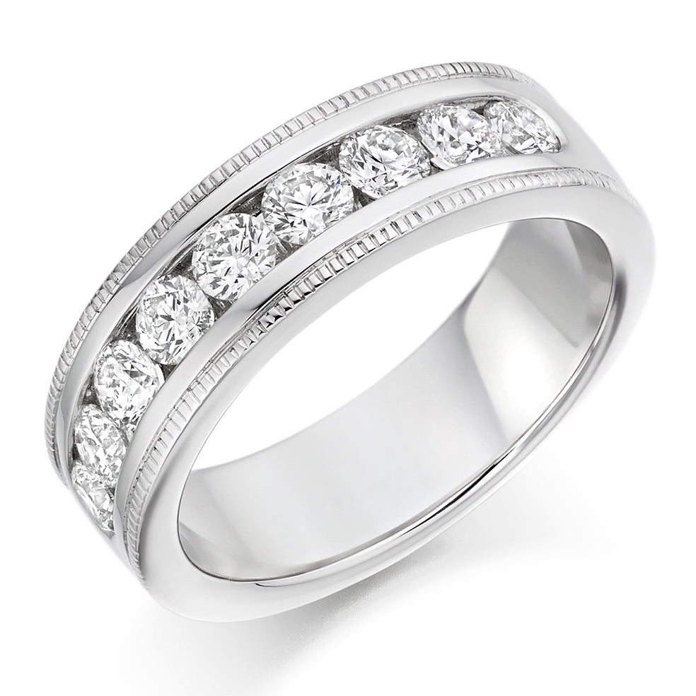 Channel-Set Half Eternity Ring, 1.00ct total (HET2420)