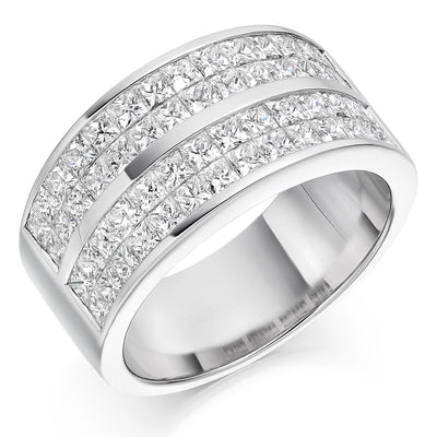 Right Hand Ring-Set Half Eternity Ring, 2.50ct total (HET2440)