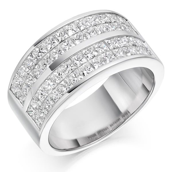 Right Hand Ring-Set Half Eternity Ring, 2.50ct total (HET2440)
