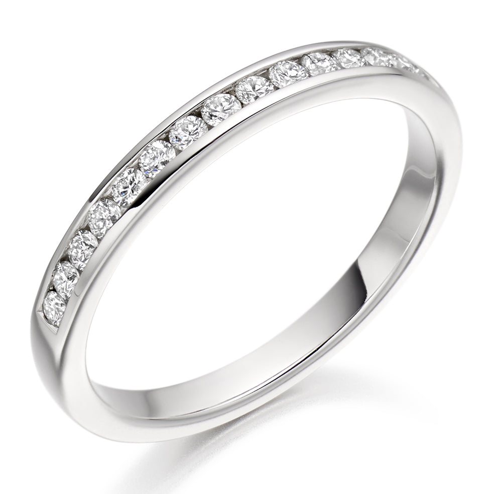 Channel-Set Half Eternity Ring, 0.25ct total (HET2482)