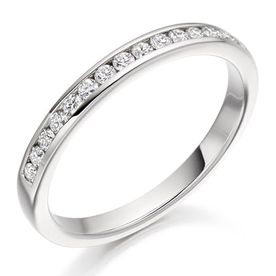 Channel-Set Half Eternity Ring, 0.25ct total (HET2482)