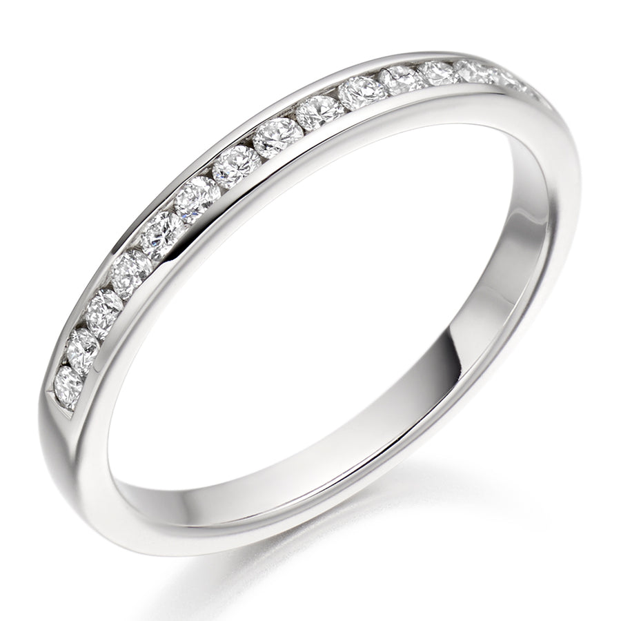 Channel-Set Half Eternity Ring, 0.25ct total (HET2482)