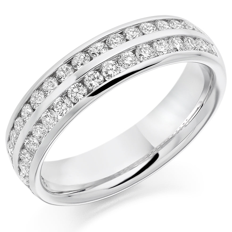 Right Hand Ring-Set Half Eternity Ring, 0.75ct total (HET2483)