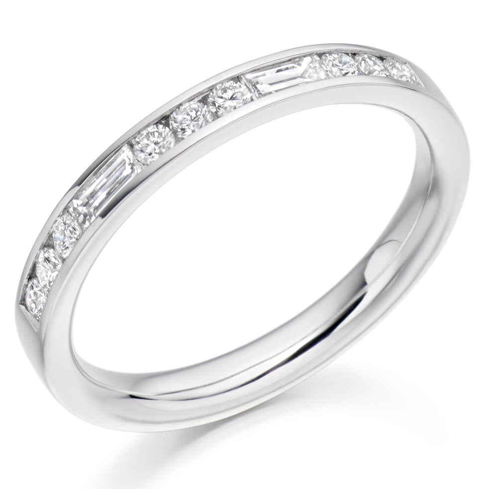 Channel-Set Half Eternity Ring, 0.40ct total (HET2485)