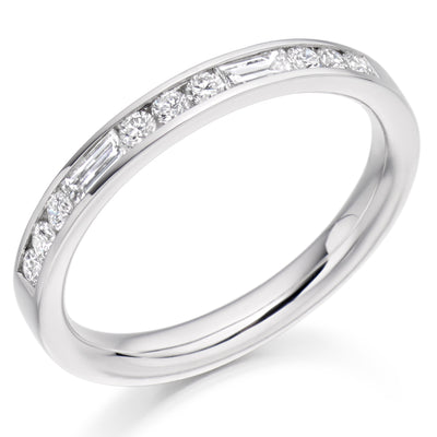 Channel-Set Half Eternity Ring, 0.40ct total (HET2485)