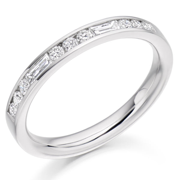 Channel-Set Half Eternity Ring, 0.40ct total (HET2485)