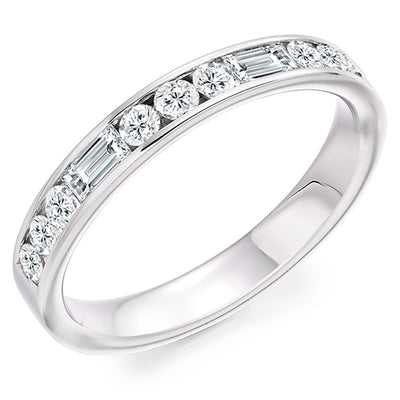 Channel-Set Half Eternity Ring, 0.5ct total (HET2486)