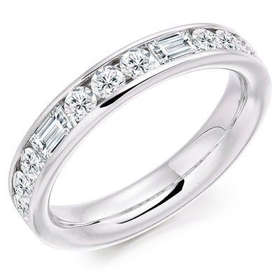 Channel-Set Half Eternity Ring, 1.0ct total (HET2488)