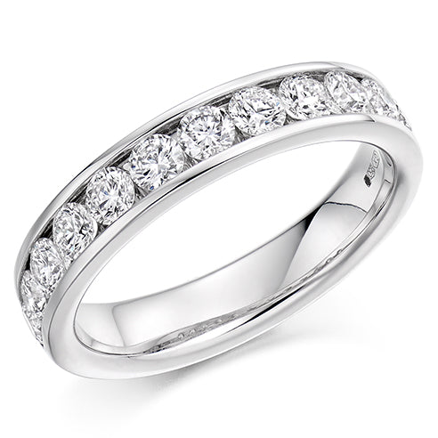 Channel-Set Half Eternity Ring, 1.0ct total (HET2619)