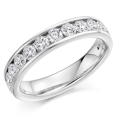 Channel-Set Half Eternity Ring, 1.0ct total (HET2619)