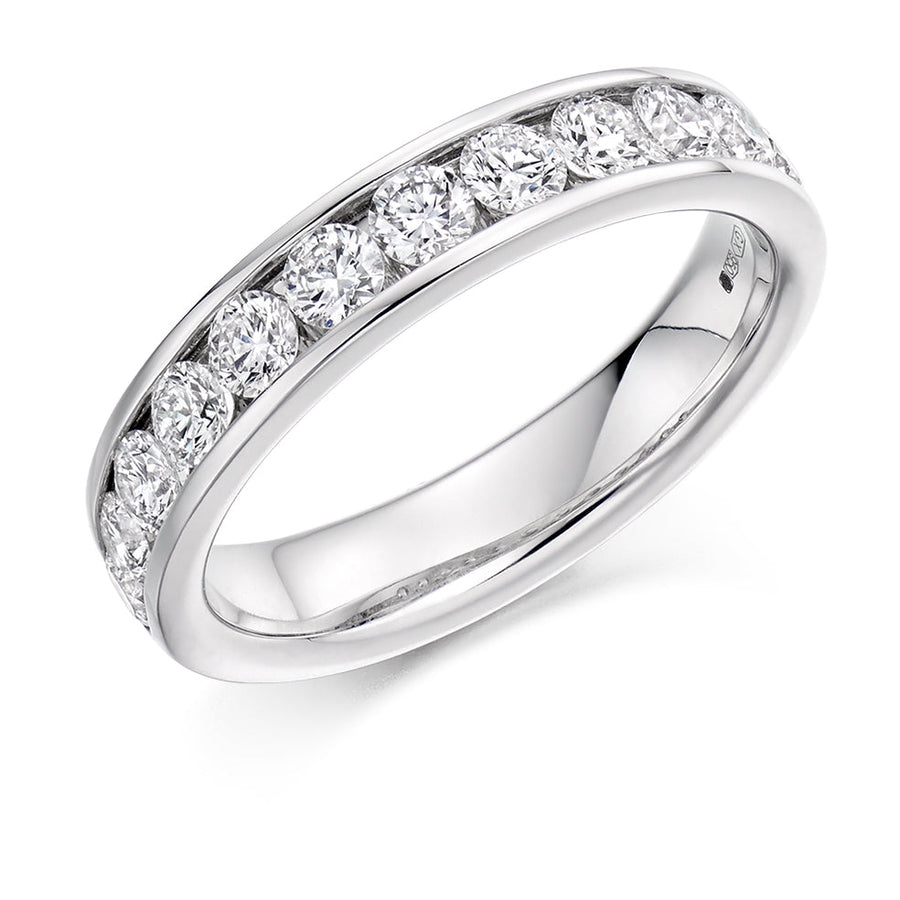Channel-Set Half Eternity Ring, 1.0ct total (HET2619)