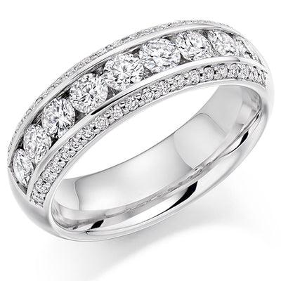 Channel-Set Half Eternity Ring, 1.25ct total (HET2651)