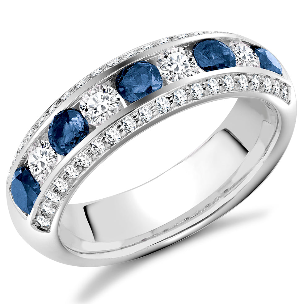 Right Hand Ring-Set Half Eternity Ring, 0.65ct total (HET2651)