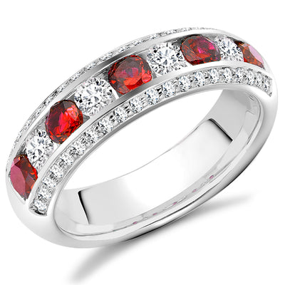 Right Hand Ring-Set Half Eternity Ring, 0.65ct total (HET2651)