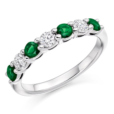 Claw-Set Half Eternity Ring, 0.32ct total (HET2704)