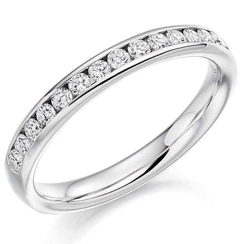Channel-Set Half Eternity Ring, 0.4ct total (HET2760)