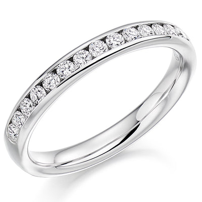 Channel-Set Half Eternity Ring, 0.4ct total (HET2760)