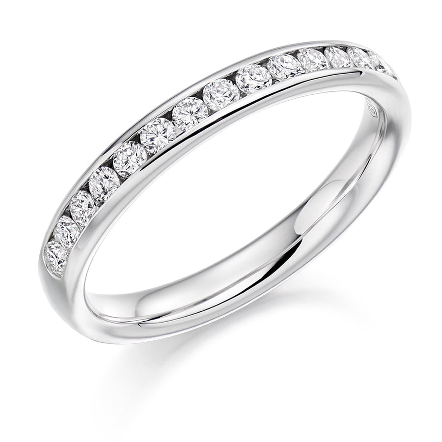 Channel-Set Half Eternity Ring, 0.4ct total (HET2760)